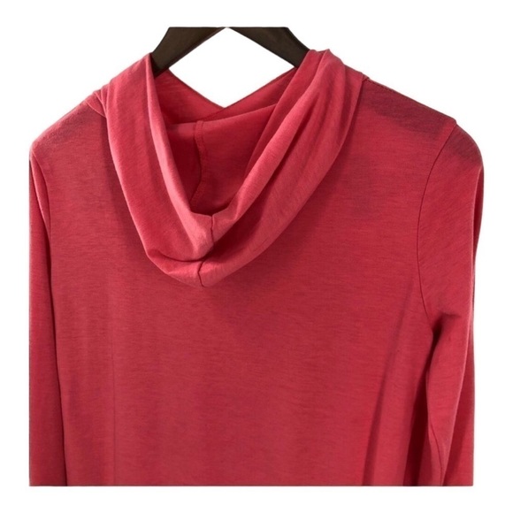 4/$45 Dark Pink Long Sleeve Lightweight Tunic Top Large - Picture 5 of 6